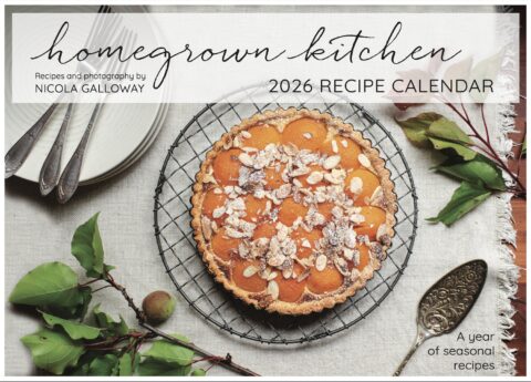Homegrown Kitchen 2026 Recipe Calendar front cover