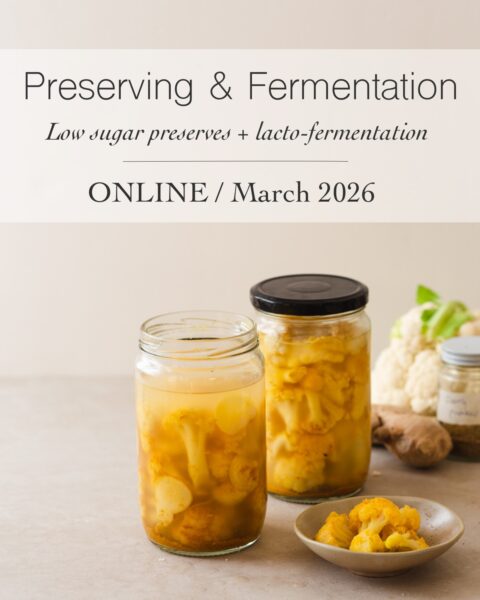 Nicola Galloway's Preserving & Fermentation online class March 2026